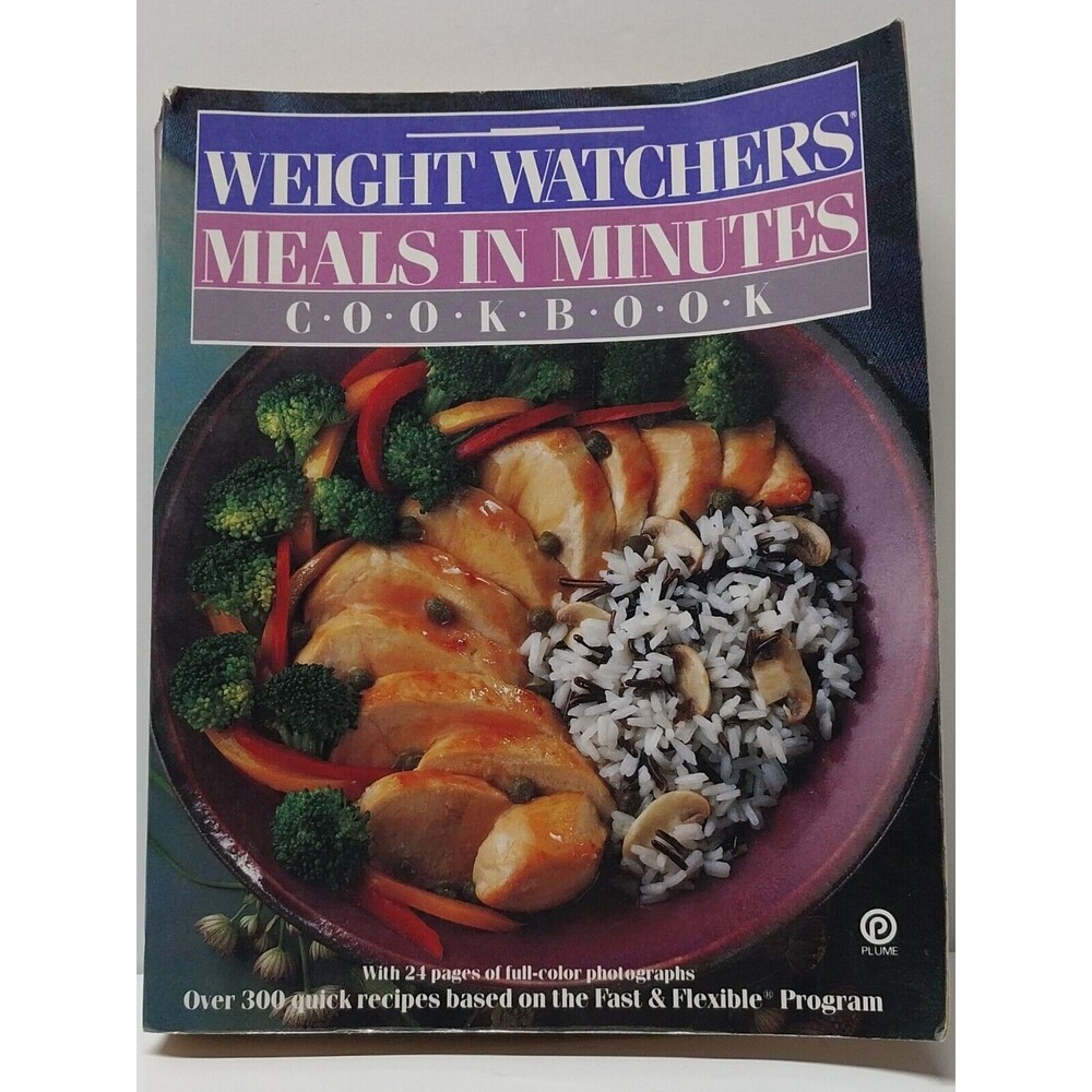 Weight Watchers Meals in Minutes Cookbook Softcover Vintage 1991 Great Recipes